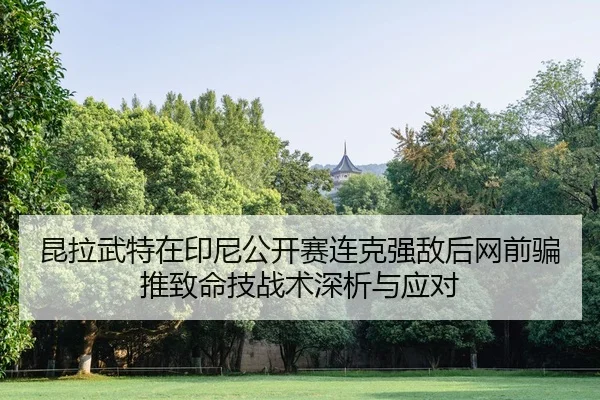 昆拉武特在印尼公开赛连克强敌后网前骗推致命技战术深析与应对 | 9game app